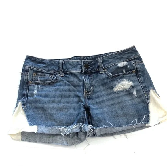 AMERICAN EAGLE Distressed Jean Shorts - Picture 1 of 6